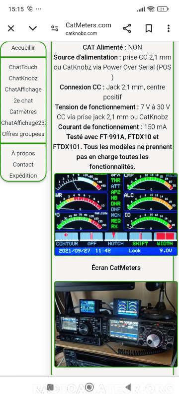Photo 1 - Annonce radioamateur 406122 - Recherche : Cat meters cat touch ftdx 10