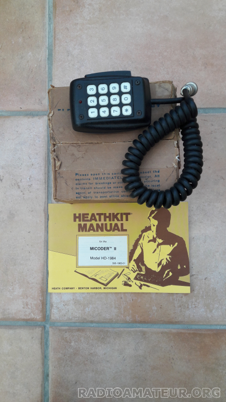 Photo 1 - Annonce radioamateur 406674 - Microphone Heathkit MICODER HD-1984