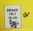 18 + 4 vis pour les capots et façade du Drake TR-7