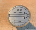 Bouchon Bird 43 série B de 50 Mhz 125Mhz 25 watts