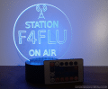 Lampe led avec gravure personnalisable (indicatif texte logo)