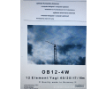 Antenne Optibeam OB 12 4W 12 élément + rotor et cage et Beam F8DR 14/21