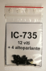 12- 4 vis neuves pour le capot et haut-parleur de l'Icom IC-735