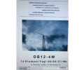 Antenne Optibeam OB 12 4W 12 élément + rotor et cage et Beam F8DR 14/21