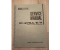 Documentation : IC-275A/E/H service manual