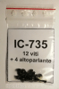 12- 4 vis neuves pour le capot et haut-parleur de l'Icom IC-735
