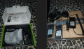 Portatif vhf/uhf avec accessoires divers